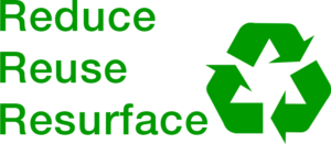 Reduce, Reuse, Recycle with recycle symbol